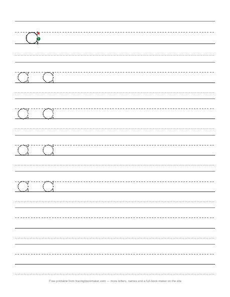 Sight word a tracing worksheet