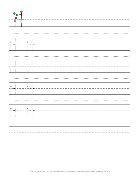 Sight word it tracing worksheet