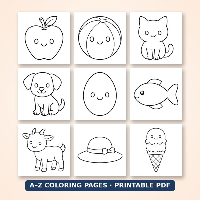 Alphabet Coloring Pages A–Z cover